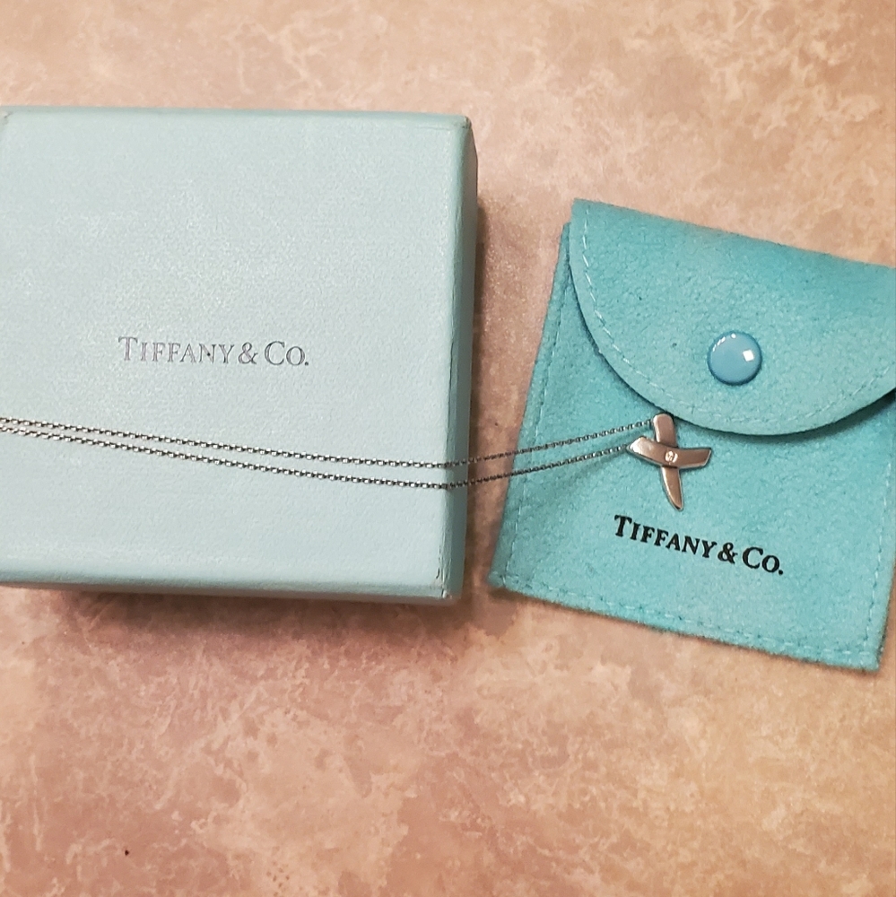 Tiffany & Co. Silver "X" Necklace